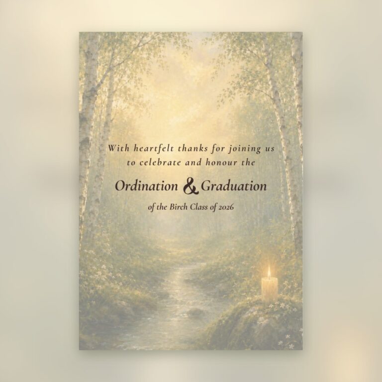 Birch Class of 2026 ordination program designed for OneSpirit
