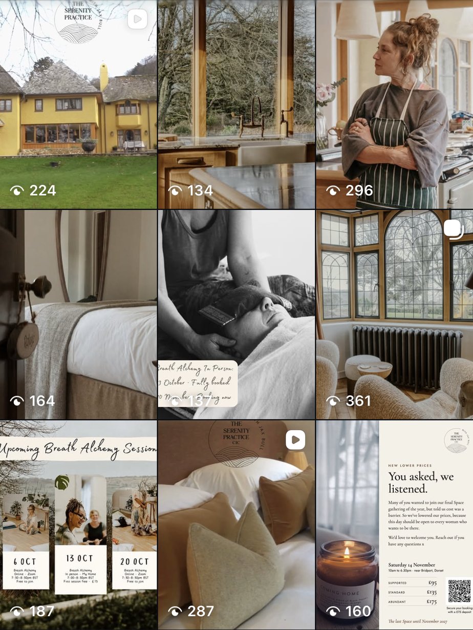 Instagram feed for The Serenity Practice