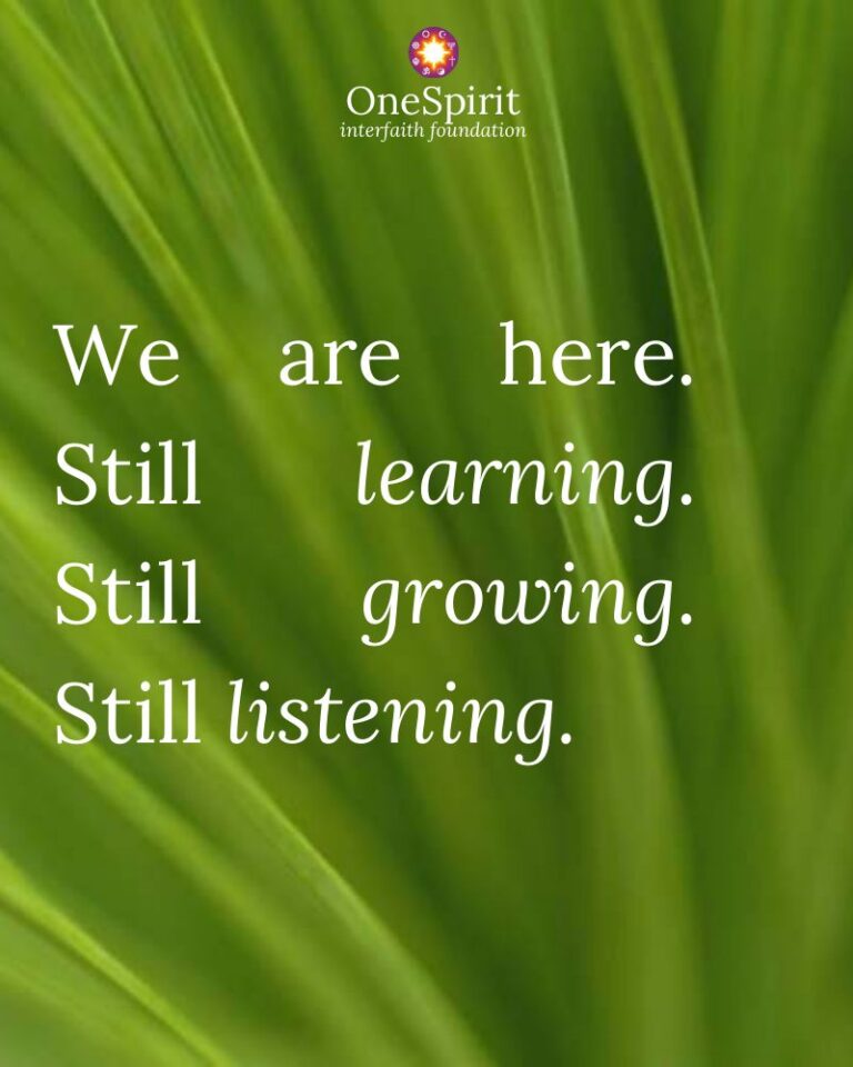 We are here. Still learning. Still growing. Still listening, over bright green grass